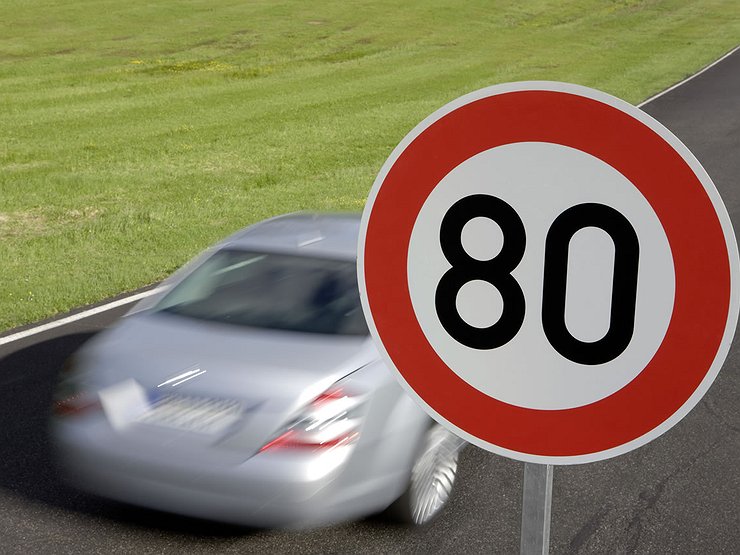 Vitesse maximale autorisée 80 km/h